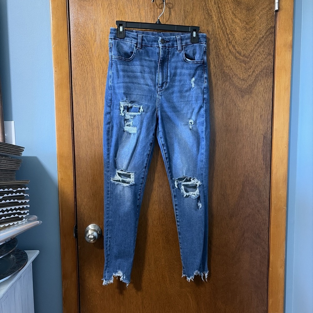 American Eagle Curvy Hi Rise Jegging Distressed Size 8 Short Next Level Stretch